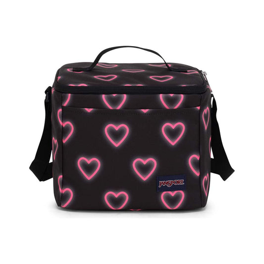 JanSport Super Snack Sac à Lunch - Happy Hearts Noir