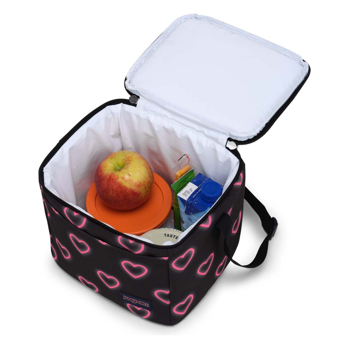 JanSport Super Snack Sac à Lunch - Happy Hearts Noir