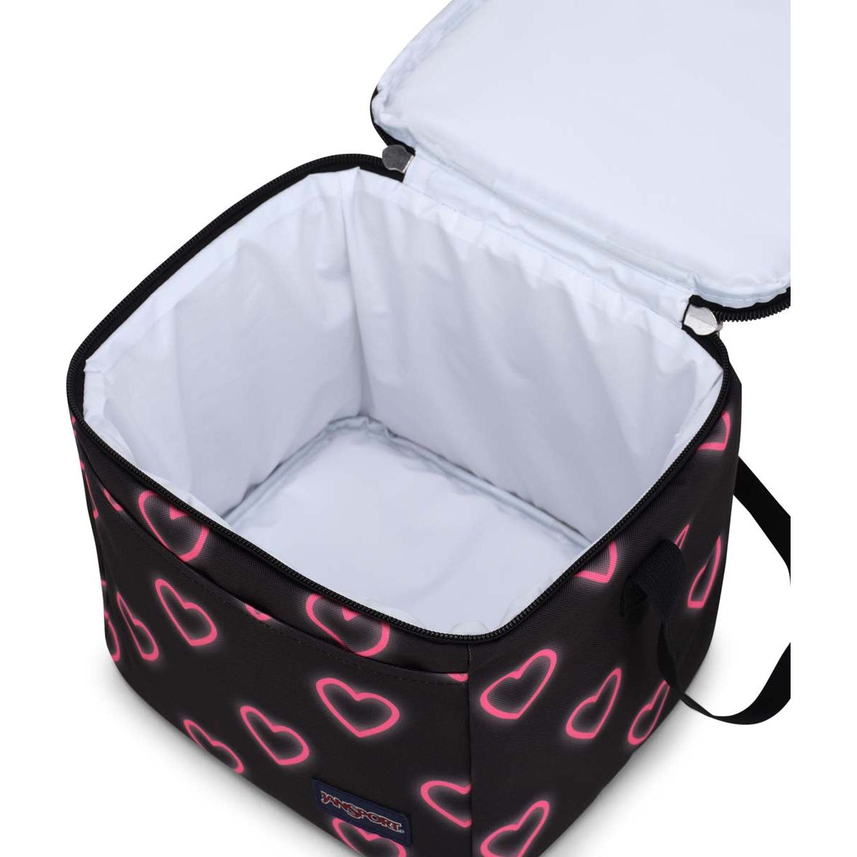 JanSport Super Snack Sac à Lunch - Happy Hearts Noir