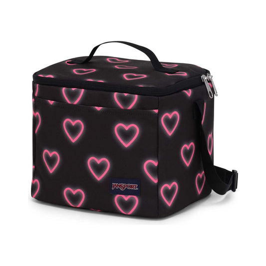 JanSport Super Snack Sac à Lunch - Happy Hearts Noir