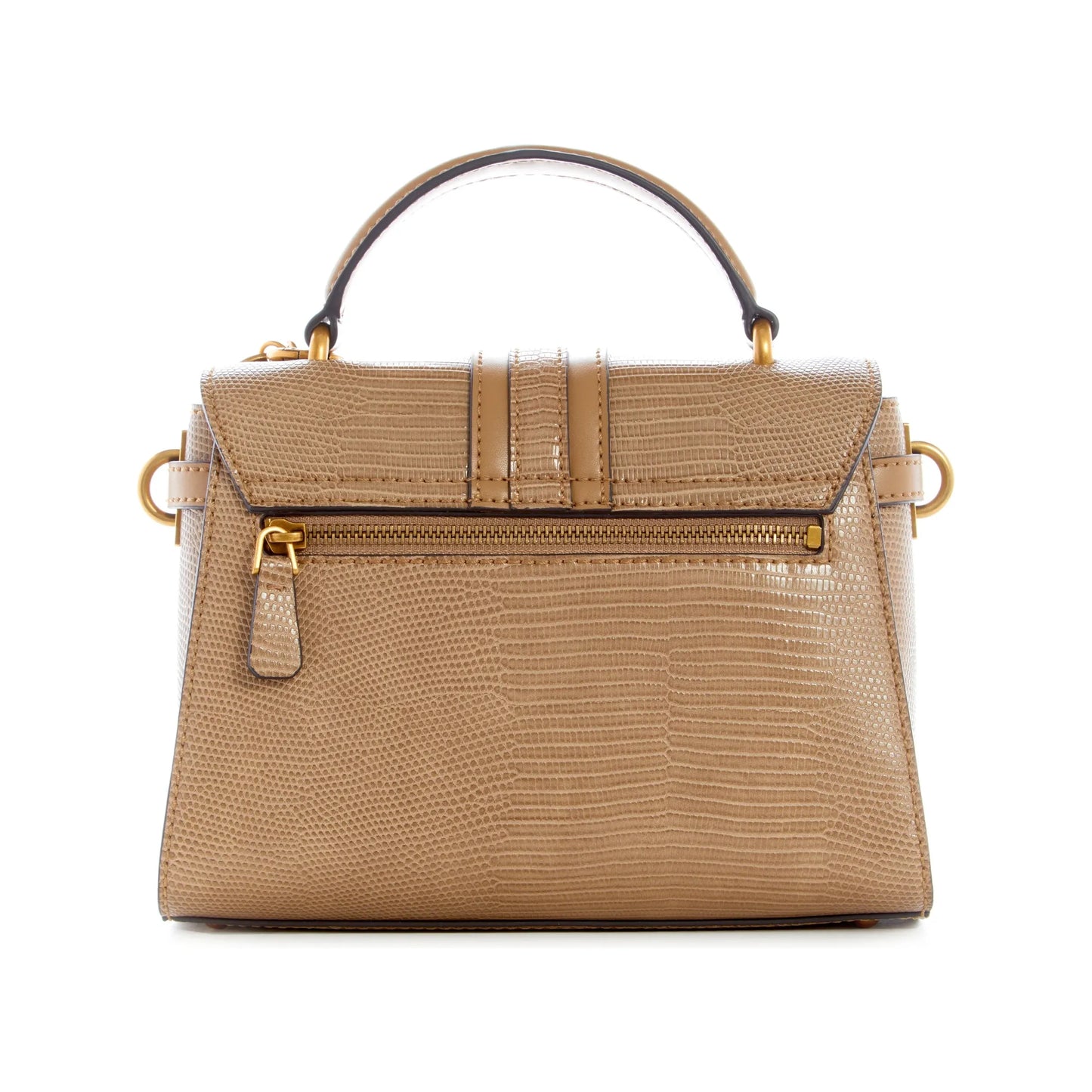 Guess Ginevra rabat avec poignée supérieure - Taupe foncé