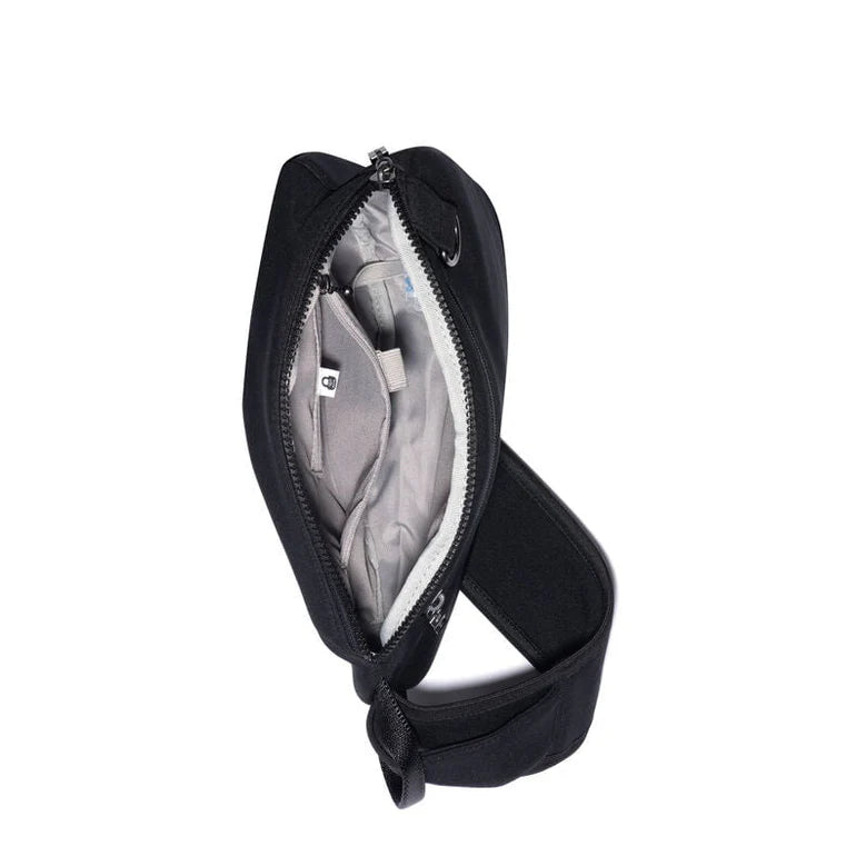 Baggallini Medium Sling Bag - Black Neoprene