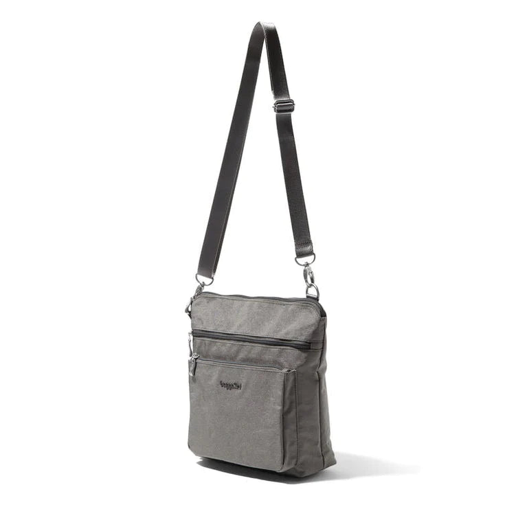 Sac à bandoulière moderne extensible Baggallini - Sterling Shimmer