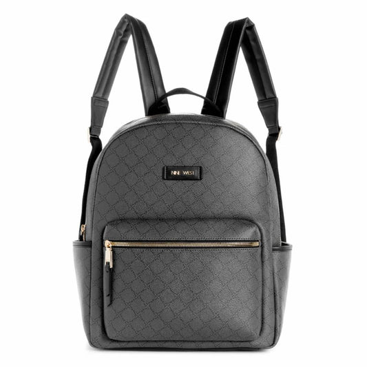 Nine West Bryon Tech Laptop Backpack - Onyx Logo