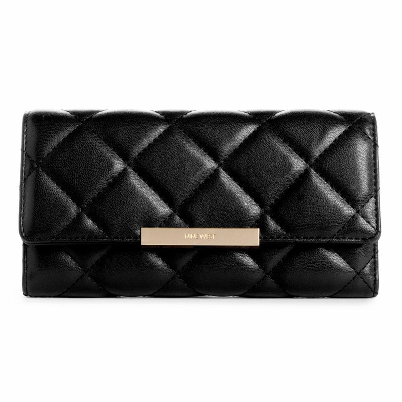 Nine West Mirabella SLG Check Wallet - Black