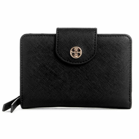 Nine West Reflected 9S SLG French Wallet - Black