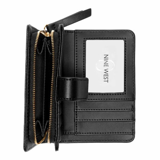 Nine West Reflected 9S SLG French Wallet - Black