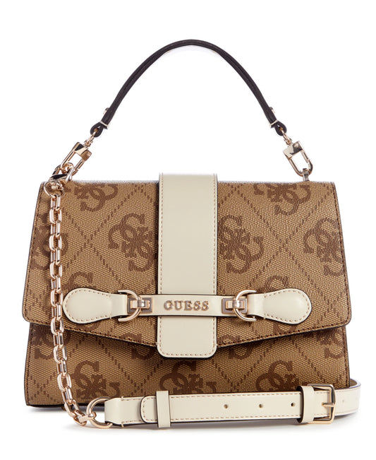 Guess Nolana Top Handle Flap - Latte/bone