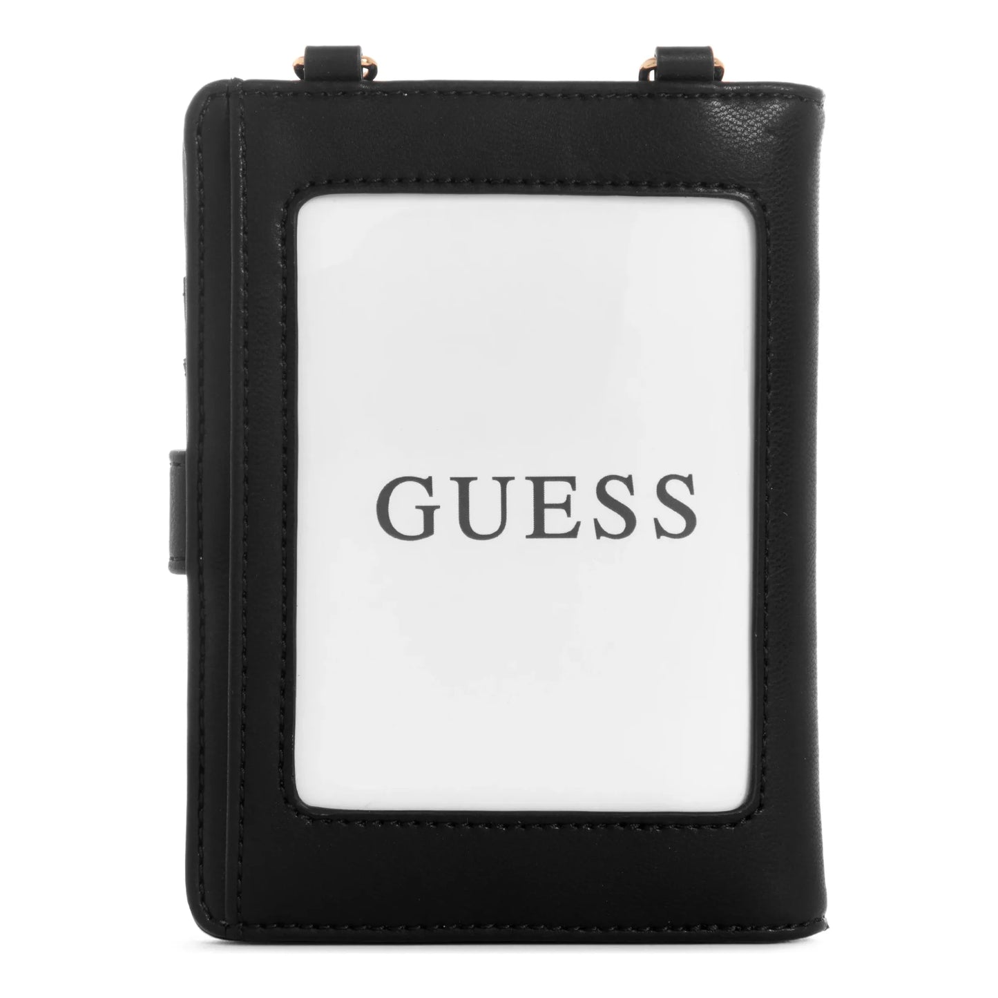 Étui pour passeport à chaîne Guess La Femme - Noir