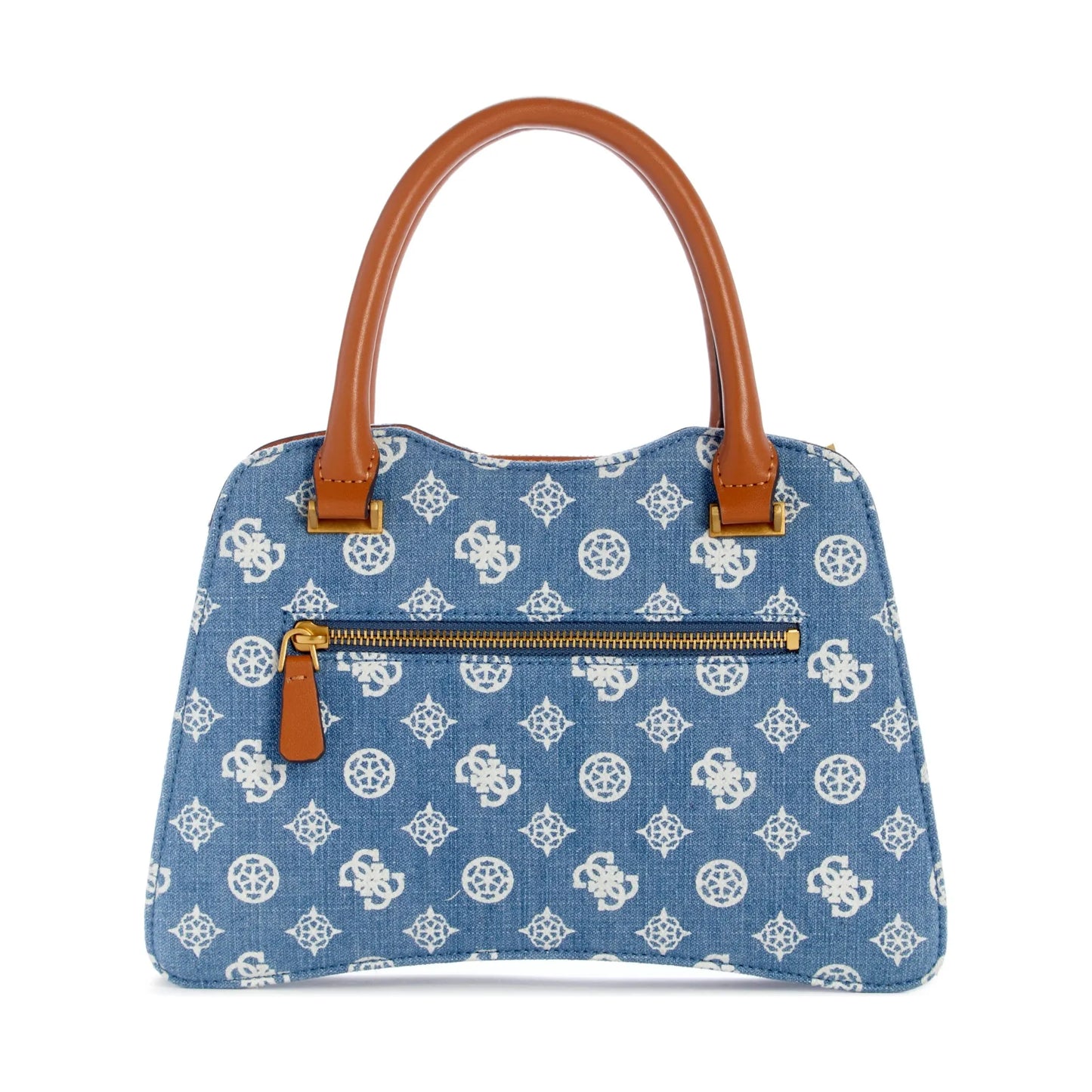 Guess Kuba Small Satchel - Denim Logo