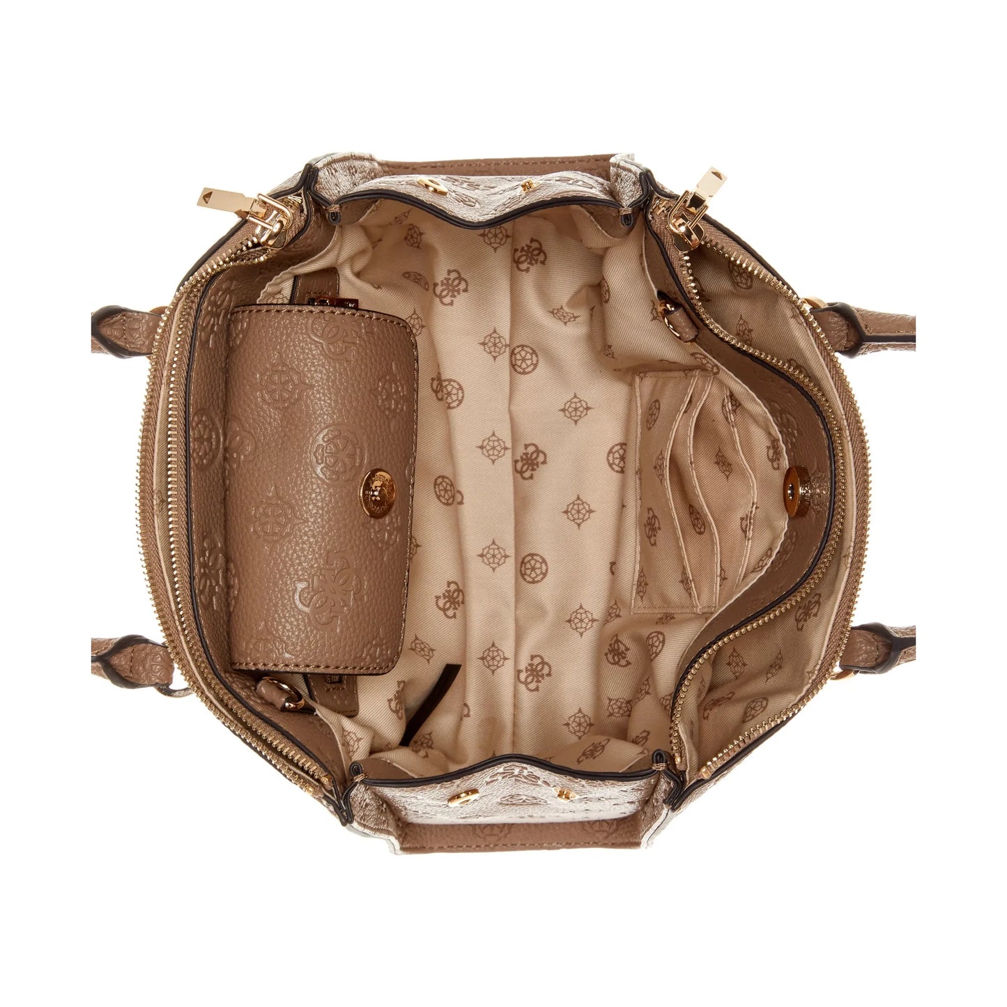 Guess Cresidia Status Satchel - Taupe foncé