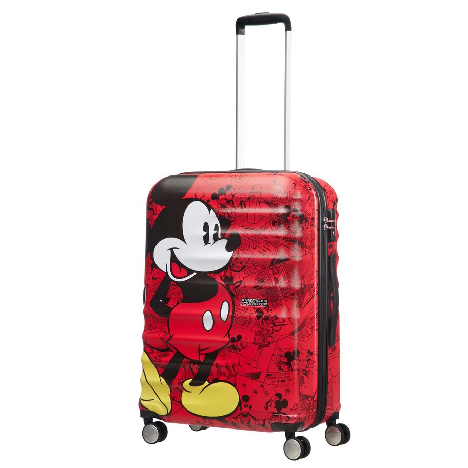 American Tourister Disney Wavebreaker Hardside Medium Luggage - Mickey Comics Red