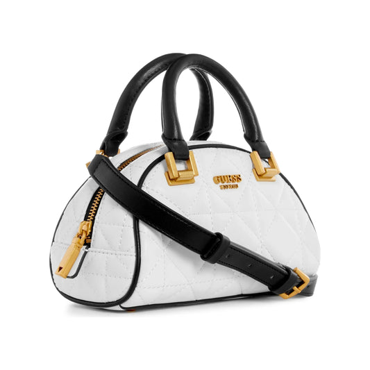 Guess Mildred Mini Bowler Sac à bandoulière - Blanc