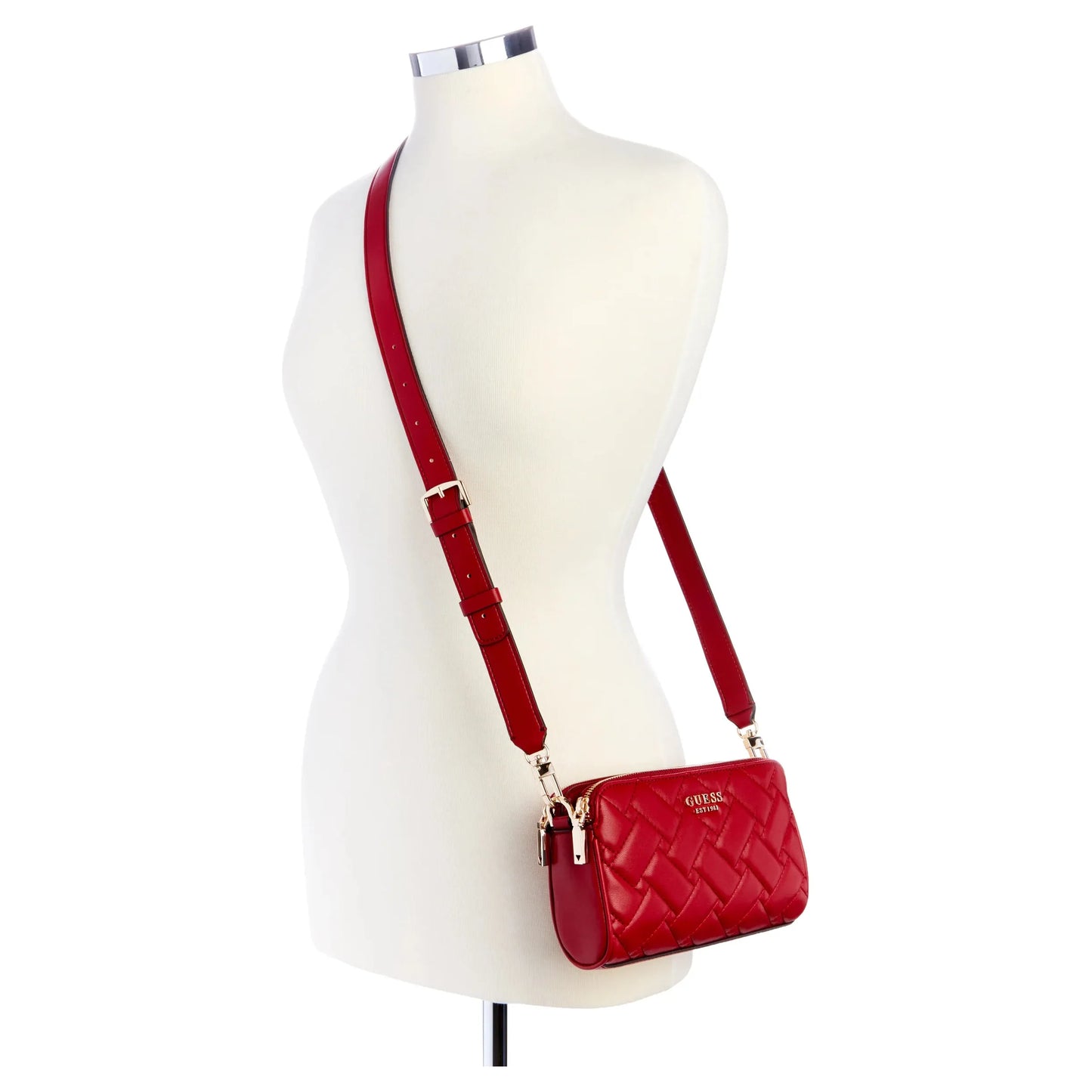 Guess Alanna Mini Status Sac à Bandoulière - Bordeaux