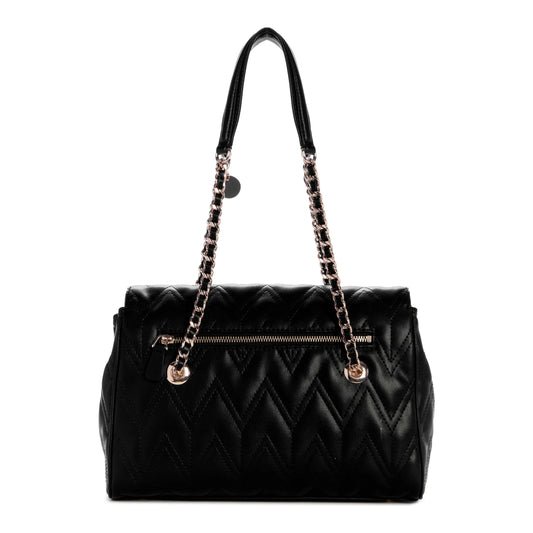 Guess Eda 3 Compartment Satchel - Black