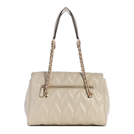 Guess Eda 3 Compartment Satchel - Taupe