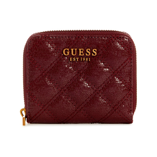 Guess Giully SLG Small Zip Around - Burgundy