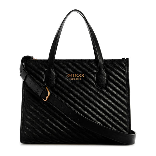 Guess Silvana 2 Compartment Tote - Black