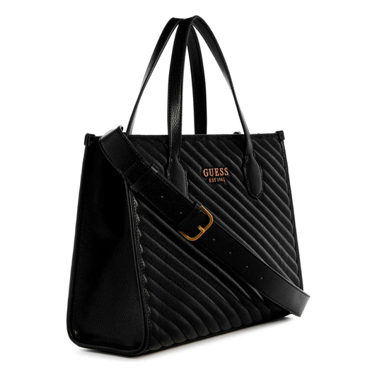 Guess Silvana 2 Compartment Tote - Black