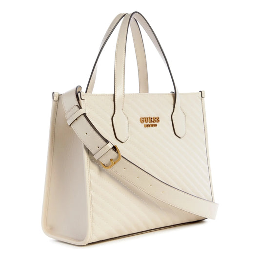 Guess Silvana 2 Compartment Tote - Bone