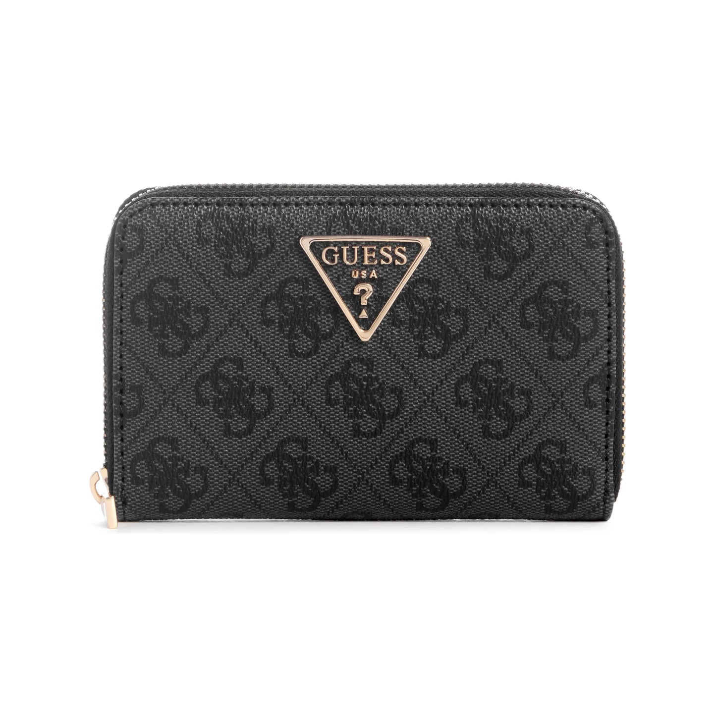 Guess Laurel SLG Medium Zip Around - Coal Logo