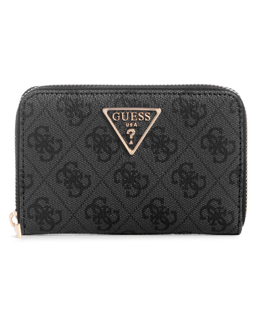 Guess Laurel SLG Medium Zip Around - Coal Logo