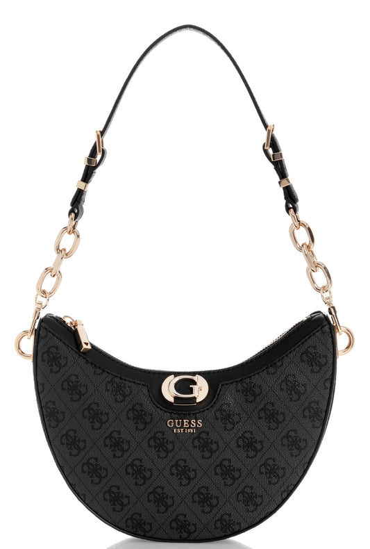 Guess Orlina Top Handle Shoulder Bag - Coal Logo