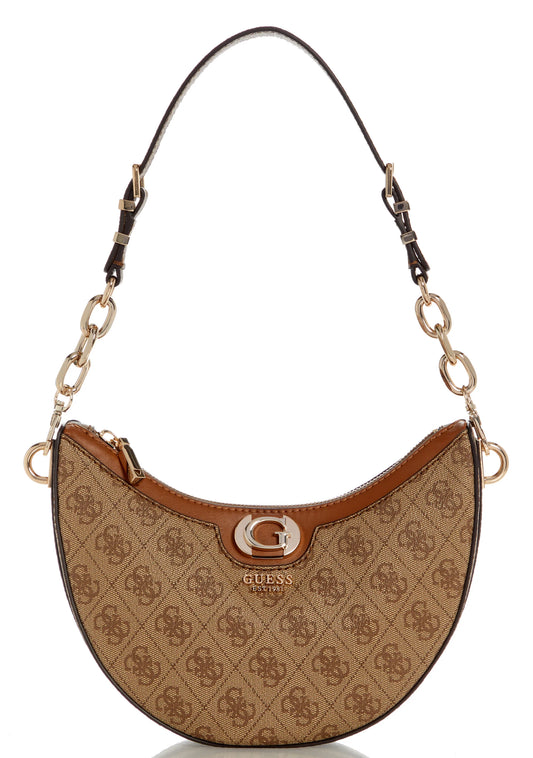 Guess Orlina Top Handle Shoulder Bag - Coal Logo