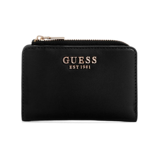 Guess Laurel SLG Zip Around Card Case Wallet - Black