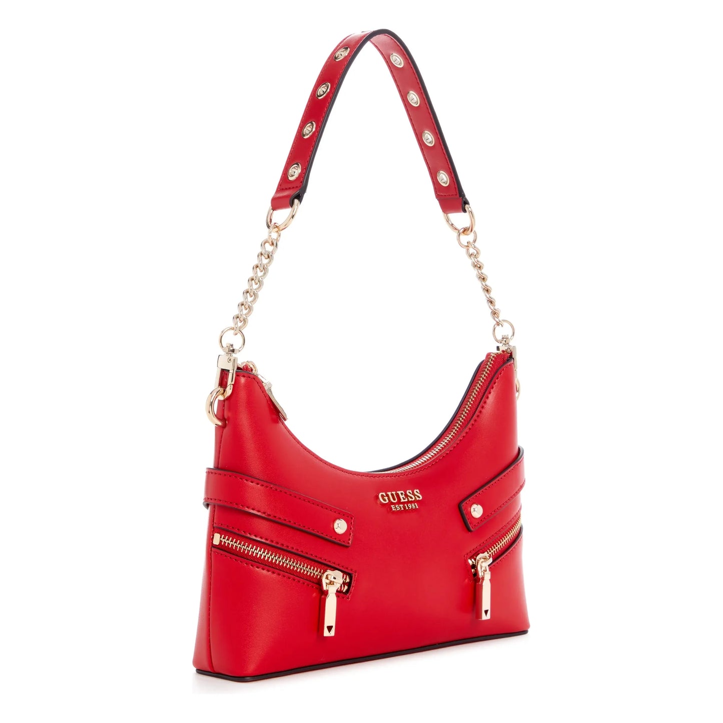 Devinez le sac à épaule Trissa Top Zip - Rouge