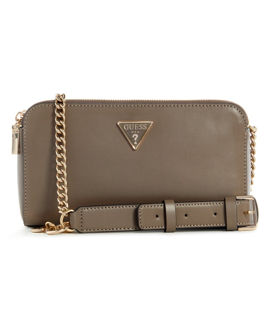 Guess Daryna Status Crossbody - Dark Taupe