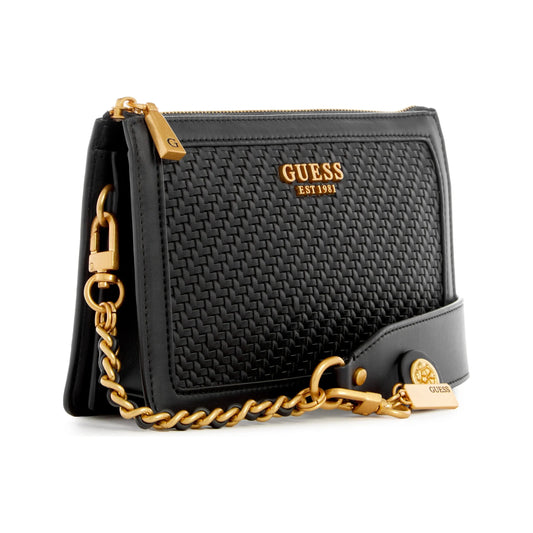 Guess Abey Multi Compartment Shoulder Bag - Black