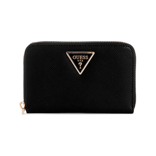 Guess Laurel Medium Zip Around Wallet - Black