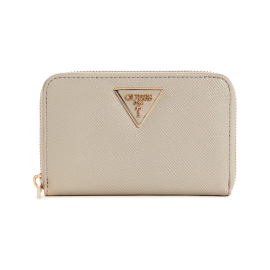 Guess Laurel Medium Zip Around Wallet - Taupe