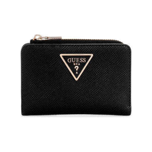 Guess Laurel Zip Around Card Case Wallet - Black