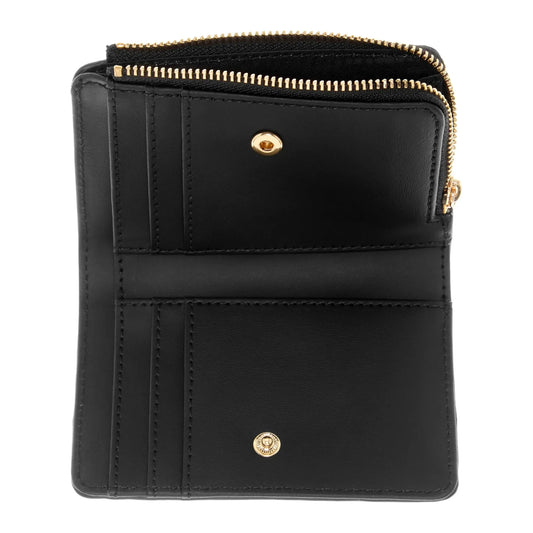 Guess Laurel Zip Around Card Case Wallet - Black