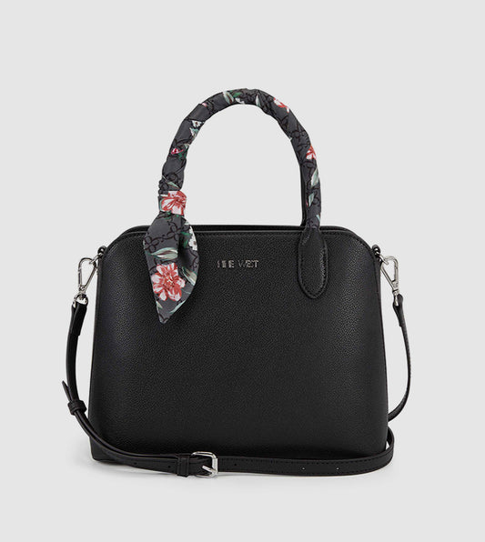 Nine West MerryLou Dome Satchel Bag - Black