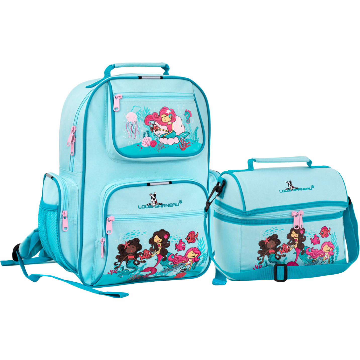 Louis Garneau Schoolbag and Lunch Box - Mermaids