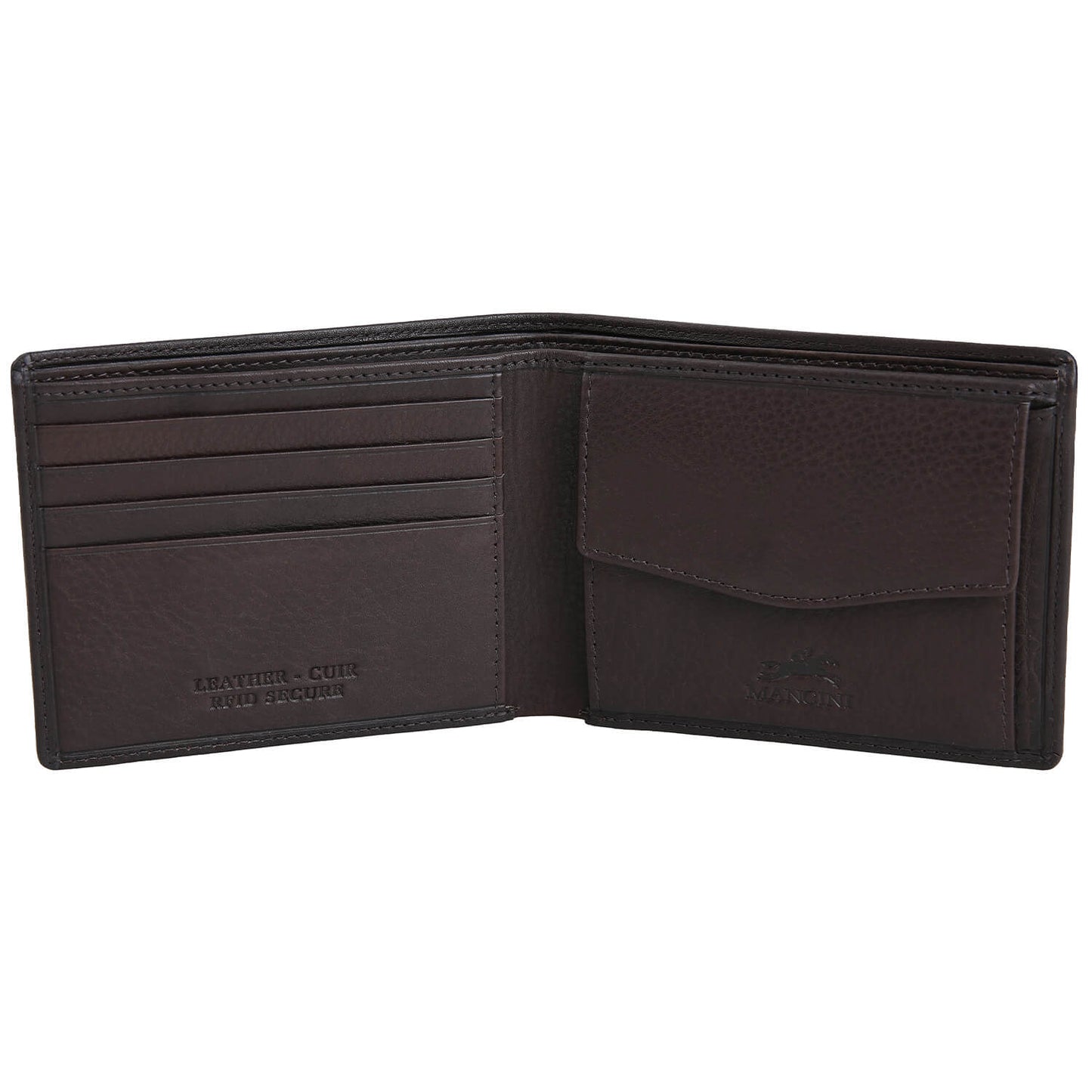 MANCINI Monterrey Billfold & Coin Pocket Wallet