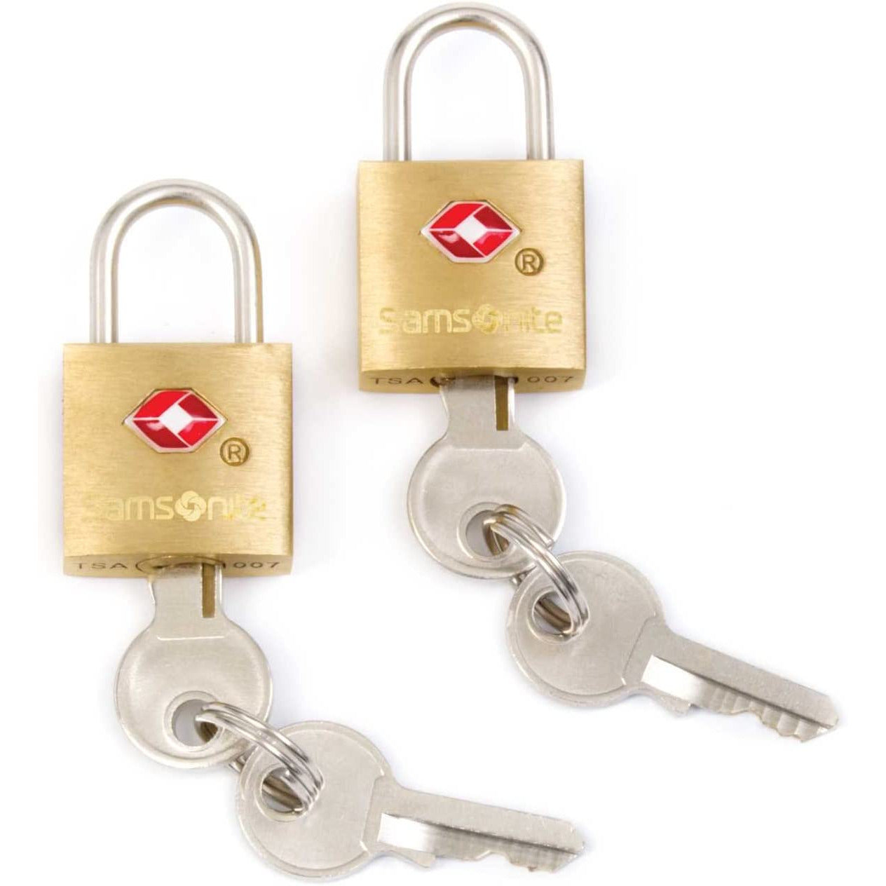 Samsonite 2 Pack Travel Sentry Brass Key Locks