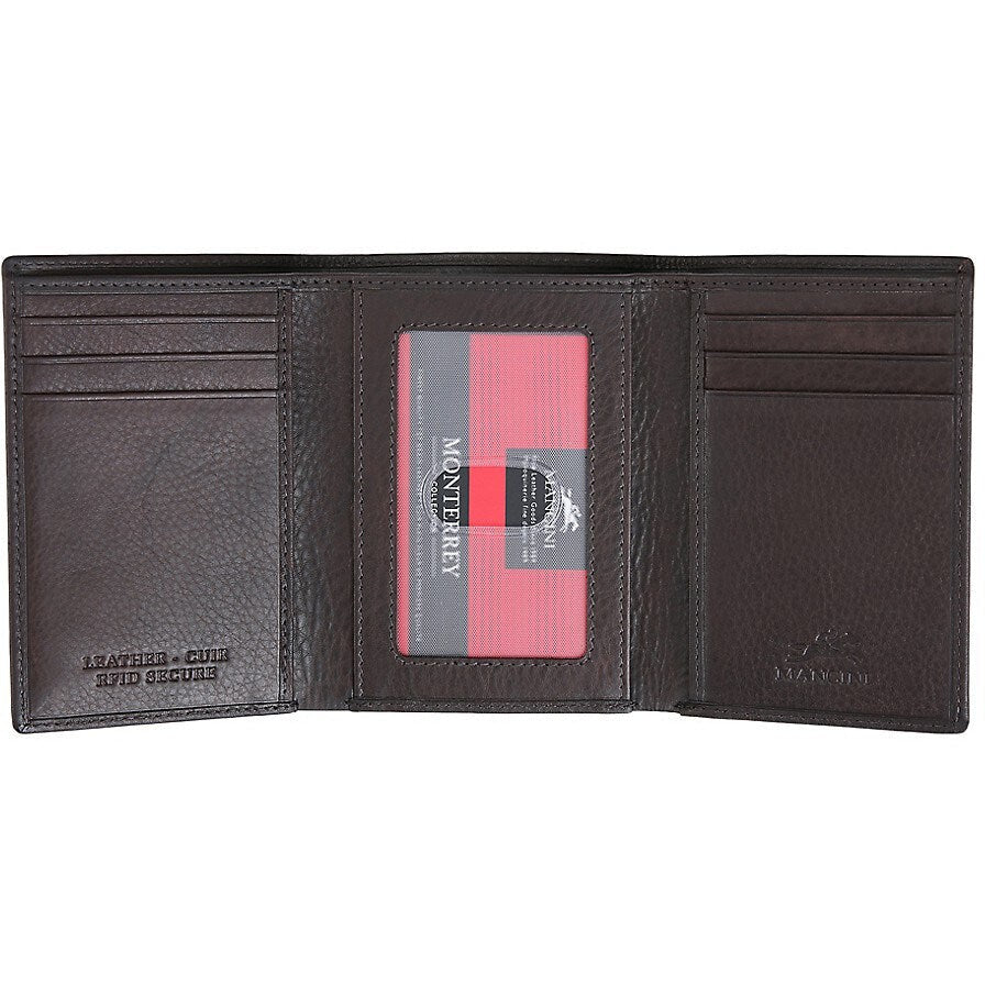 MANCINI Monterrey Tri-Fold Leather Wallet