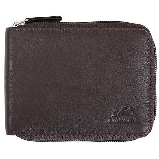 MANCINI Monterrey Zippered Billfold Wallet