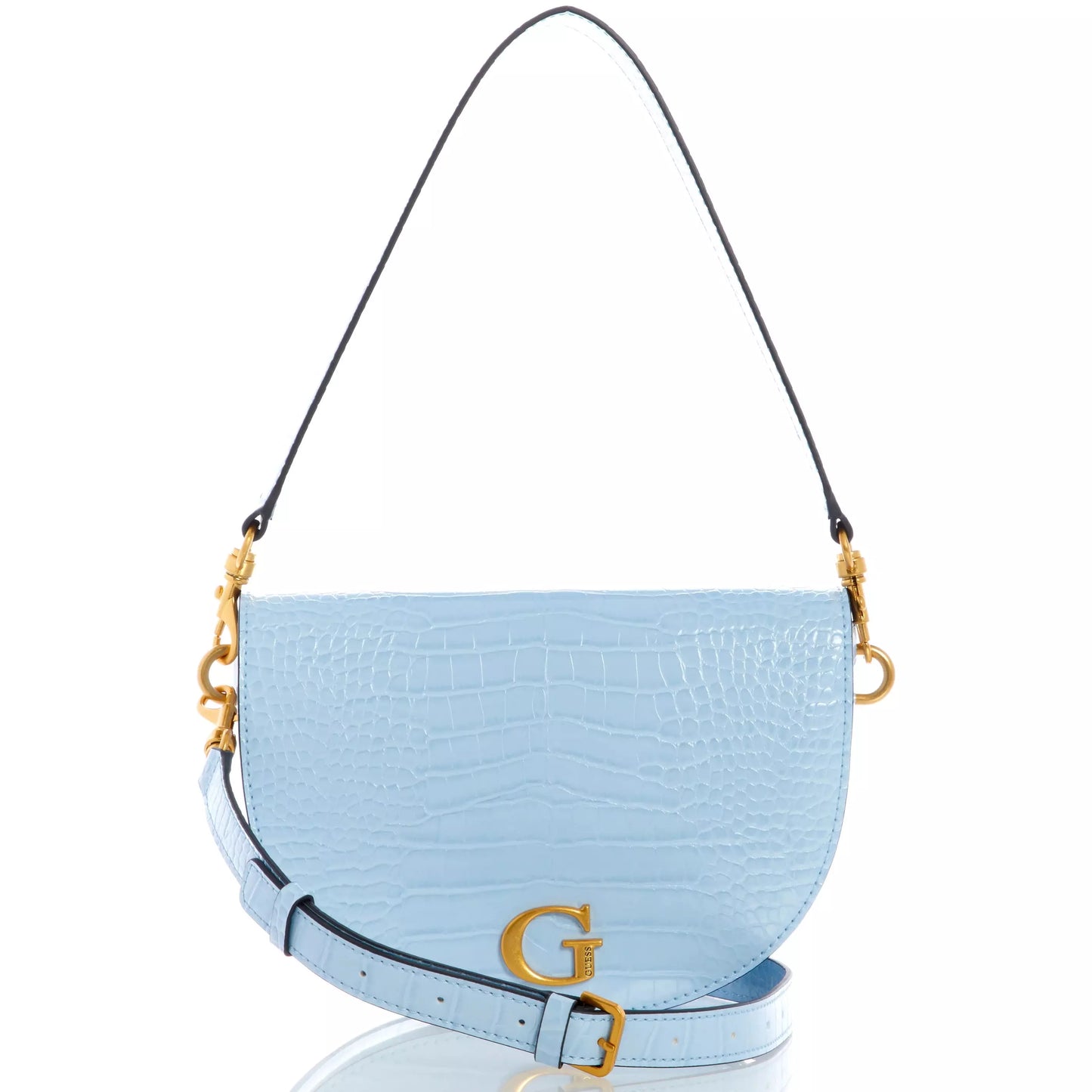 GUESS Danna Saddle Bag - Croco