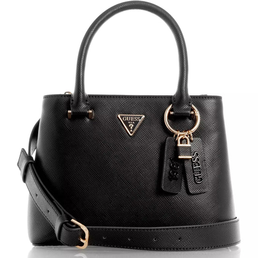 GUESS Eco Ivy Girlfriend Satchel - Black