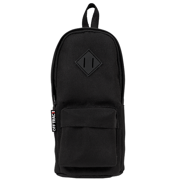 Off Track Pencil Case Backpack Style - Black