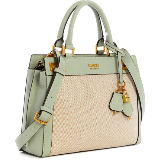 GUESS Katey Canevas Luxury Satchel