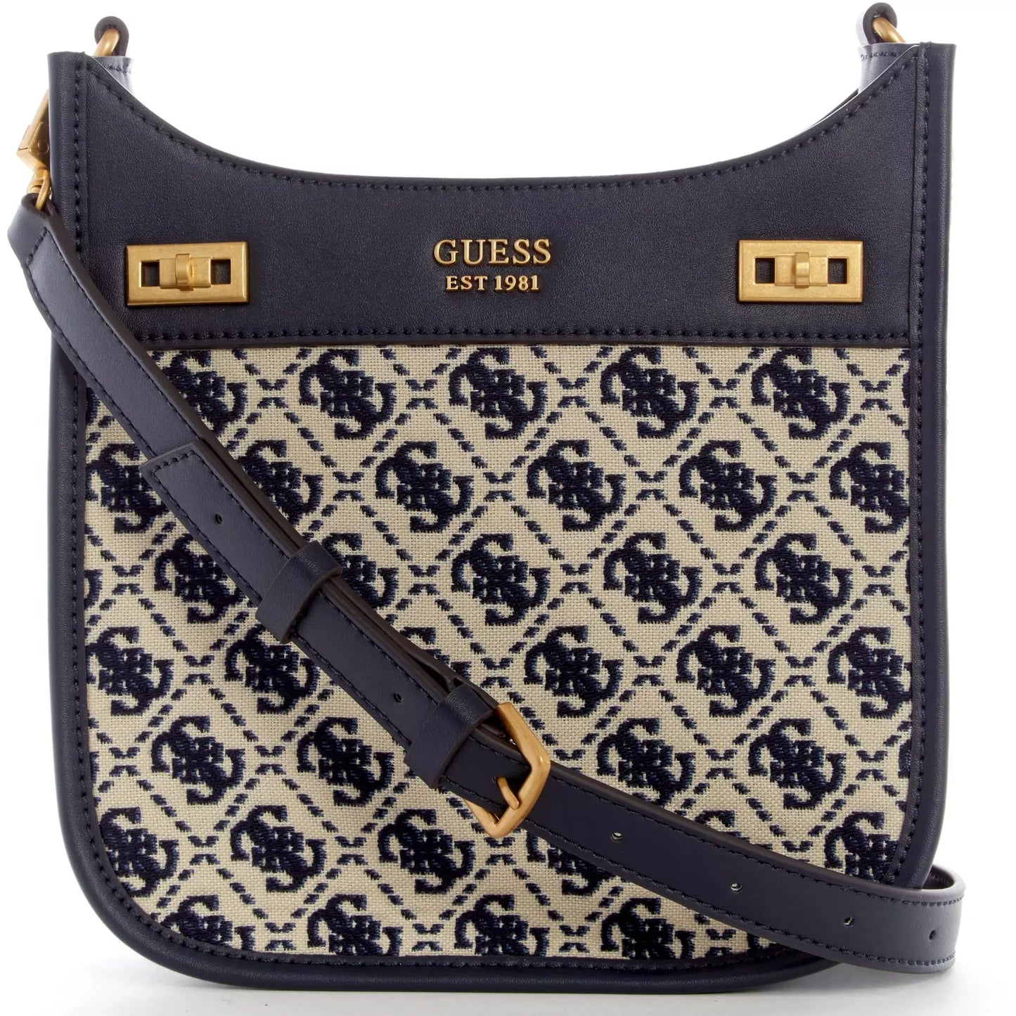 GUESS Izzy Mini Hobo - Logo Marine