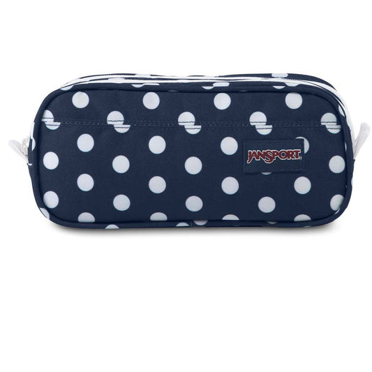 JanSport Grande pochette d'accessoires  - Denim foncé à pois