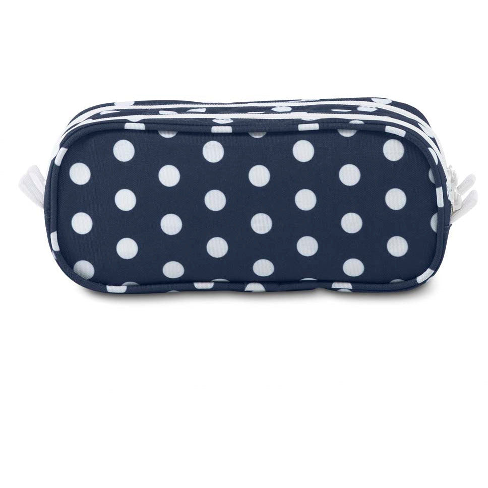 JanSport Large Accessory Pouch - Dark Denim Polka Dot