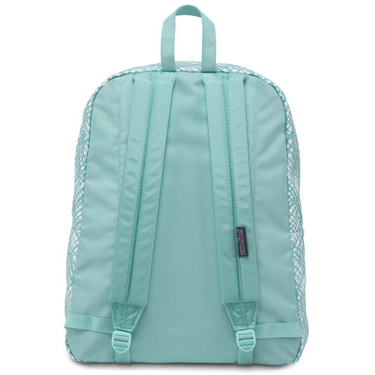 JanSport SuperBreak Sac à dos 0JJ Aqua Dash Jagged Plaid